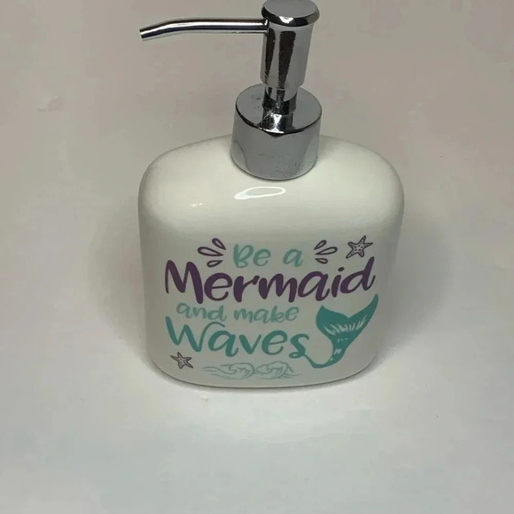 Soap Dispenser Our Name Is Mud Be A Mermaid 12 oz New - Picture 2 of 5